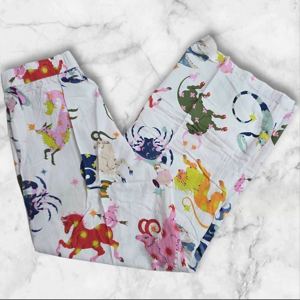 Anthropologie Lou Benesch Zodiac Print Pajama Pants Size XS